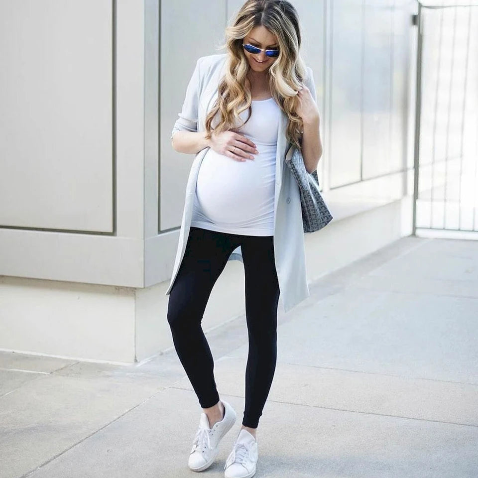 Legging de Grossesse Taille Haute – Confort Absolu & Maintien Parfait