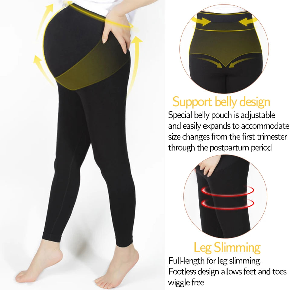 Legging de Grossesse Taille Haute – Confort Absolu & Maintien Parfait