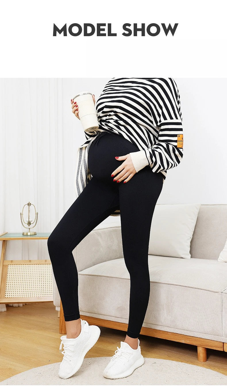 Leggings Sans Coutures pour Femmes Enceintes – Grossesse Confort & Liberté de Mouvement