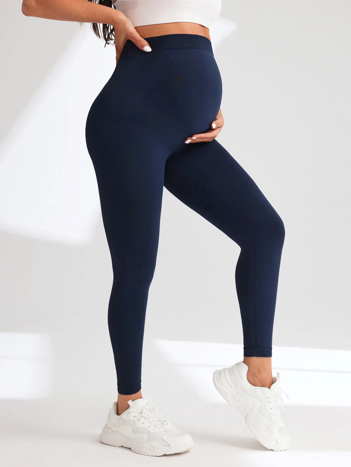 Leggings Sans Coutures pour Femmes Enceintes – Grossesse Confort & Liberté de Mouvement