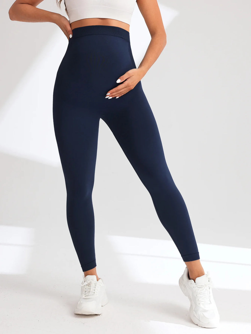 Leggings Sans Coutures pour Femmes Enceintes – Grossesse Confort & Liberté de Mouvement