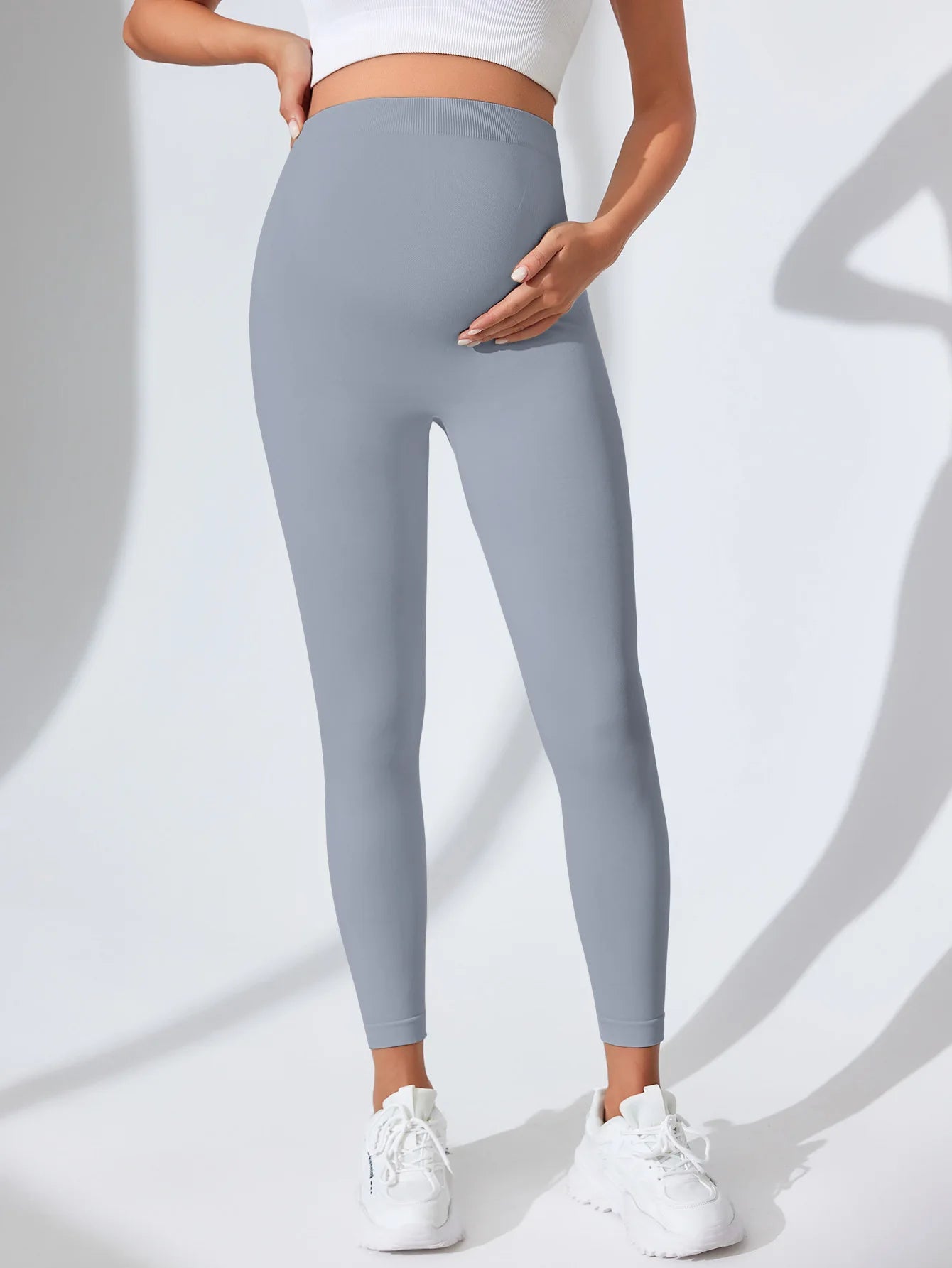 Leggings Sans Coutures pour Femmes Enceintes – Grossesse Confort & Liberté de Mouvement