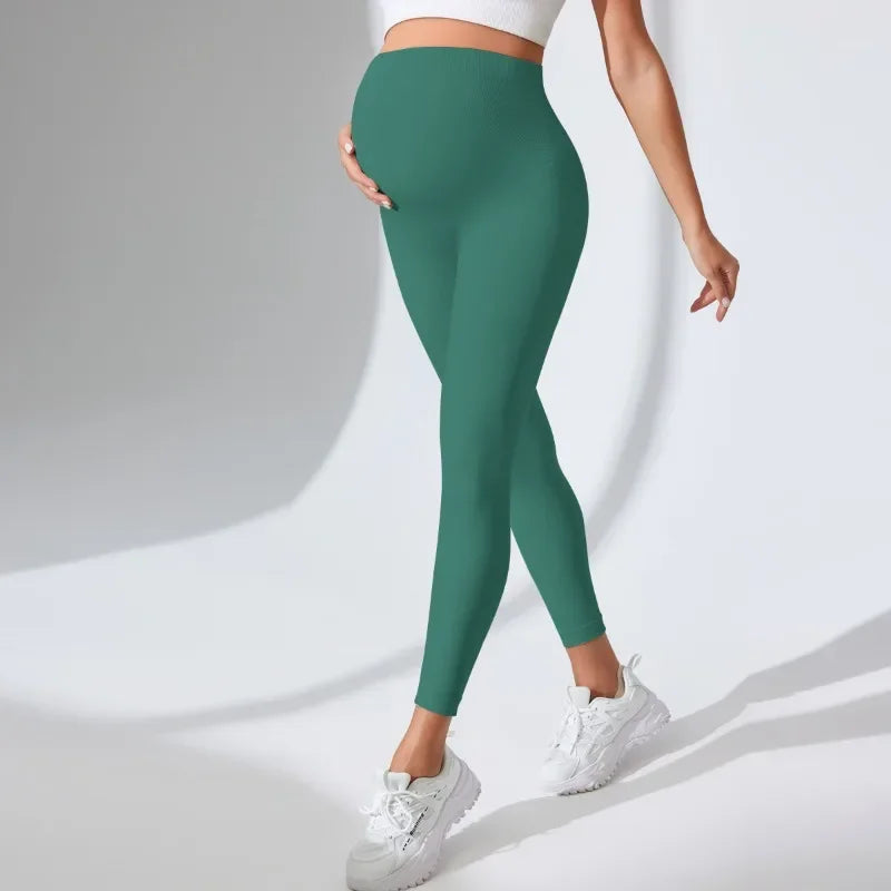 Leggings Sans Coutures pour Femmes Enceintes – Grossesse Confort & Liberté de Mouvement